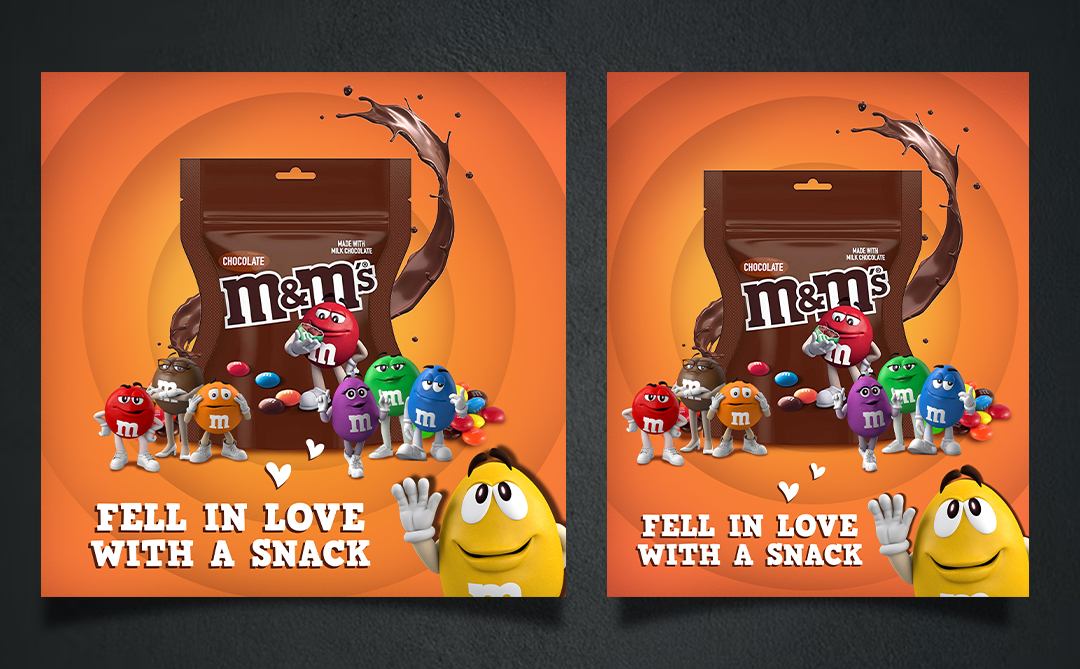 Facebook용 M&M 마케팅 디자인