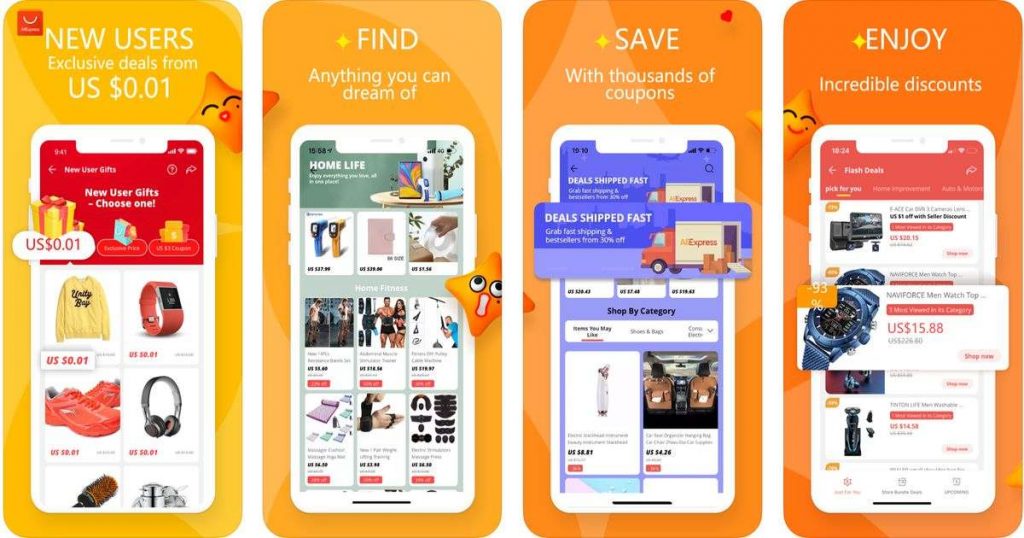 aliexpress 온라인 쇼핑 앱