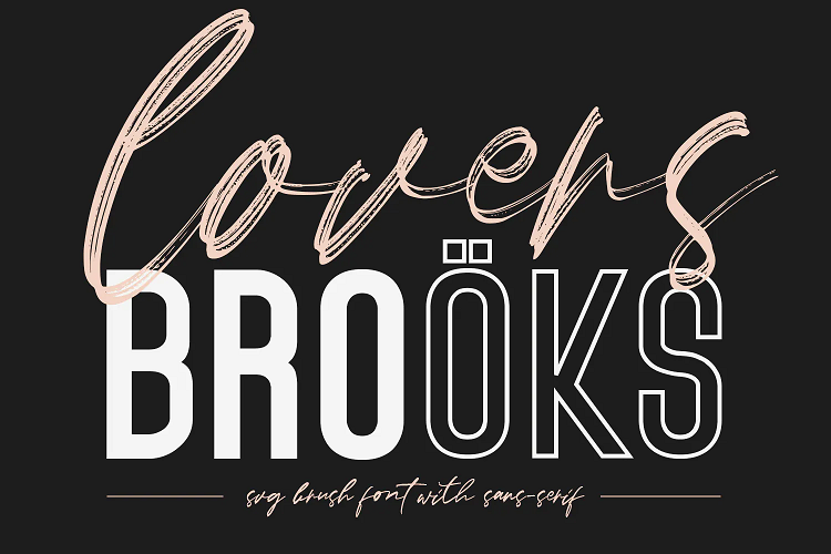 Lovers Brooks フォント