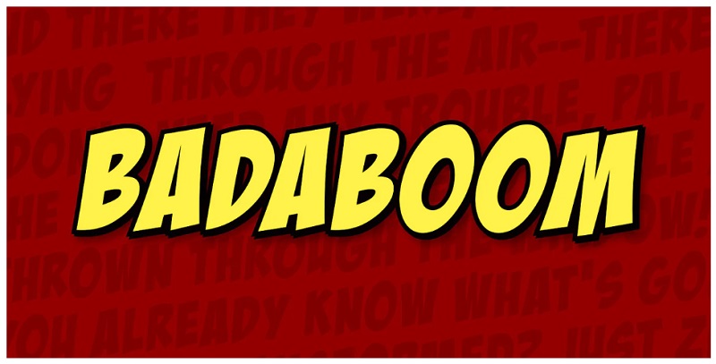 Font Komik Badaboom