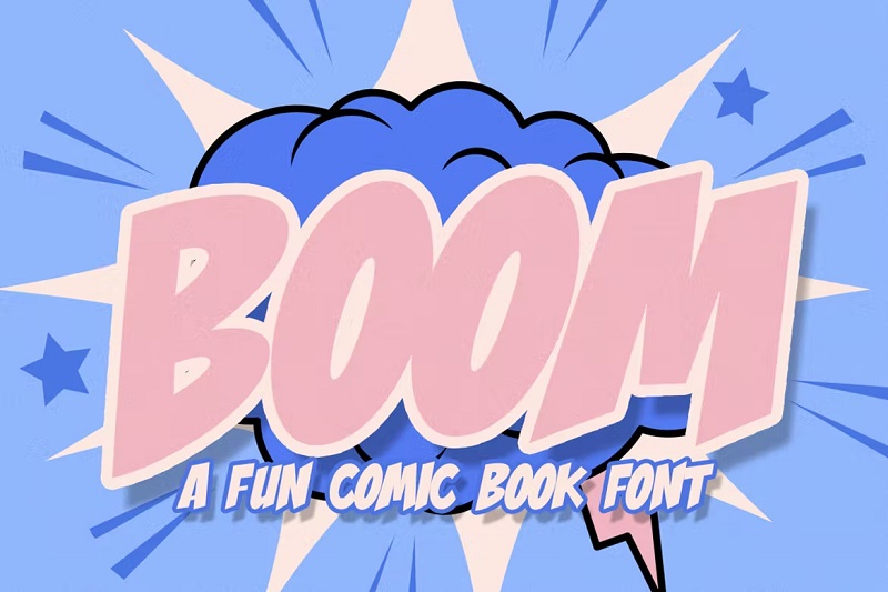 Font komik terbaik #1 - Boom