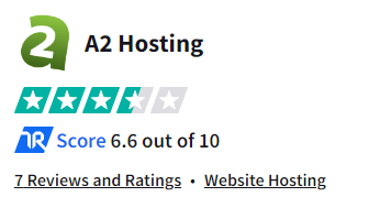 A2 Hosting Trusttadius Rating