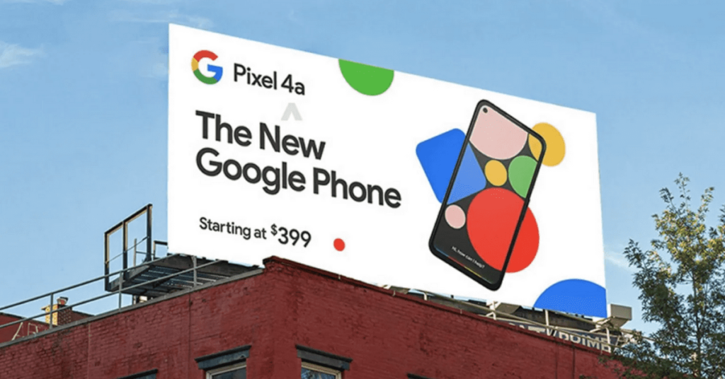 pixel 4a tabellone per telefono google