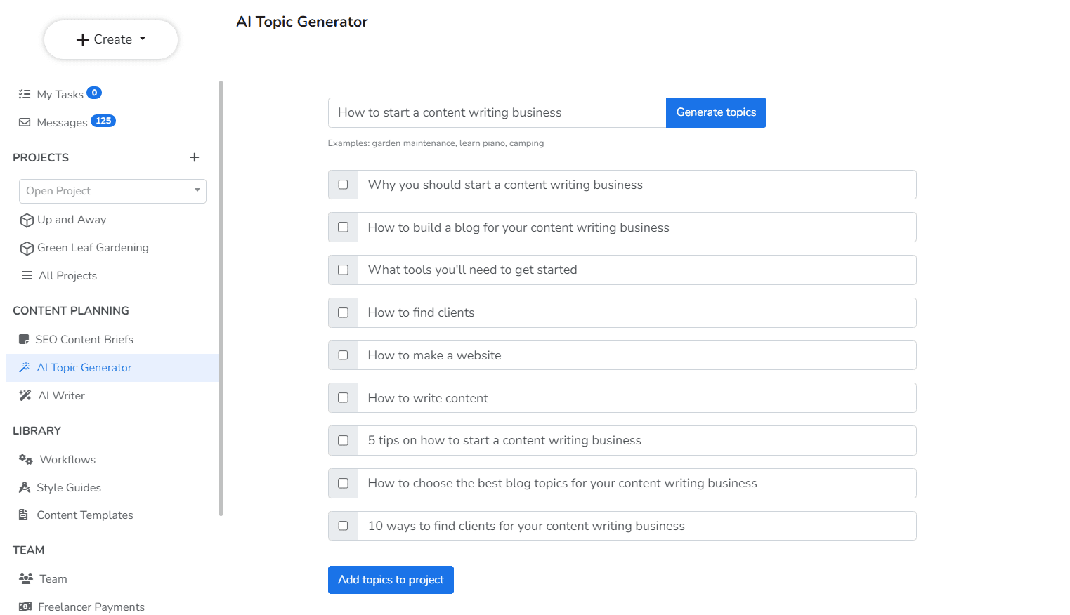 Narato AI 话题生成器