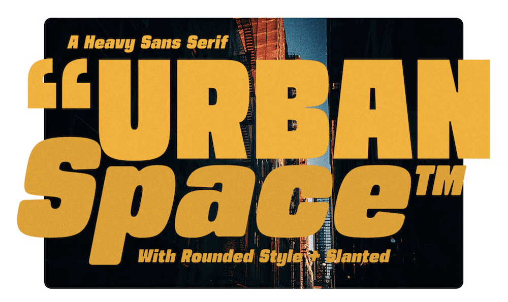 Urban Space 글꼴입니다.