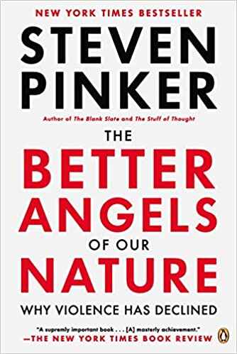 Steven Pinker의 The Better Angels of Our Nature 책 표지