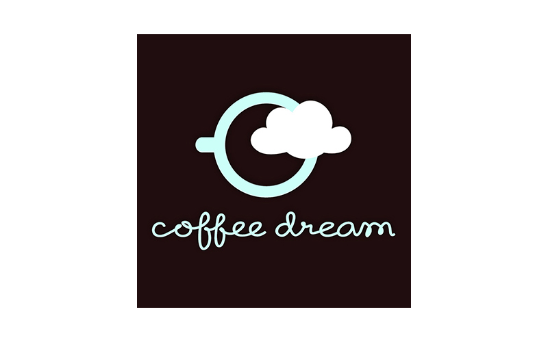 Coffee Dream zeitgenössisches Logo