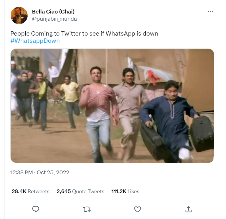 Bella Ciao'nun bir meme paylaşan Viral Tweet'i