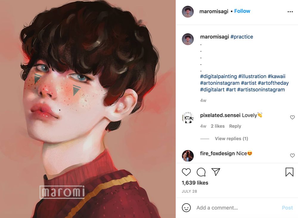 artiste numérique instagram