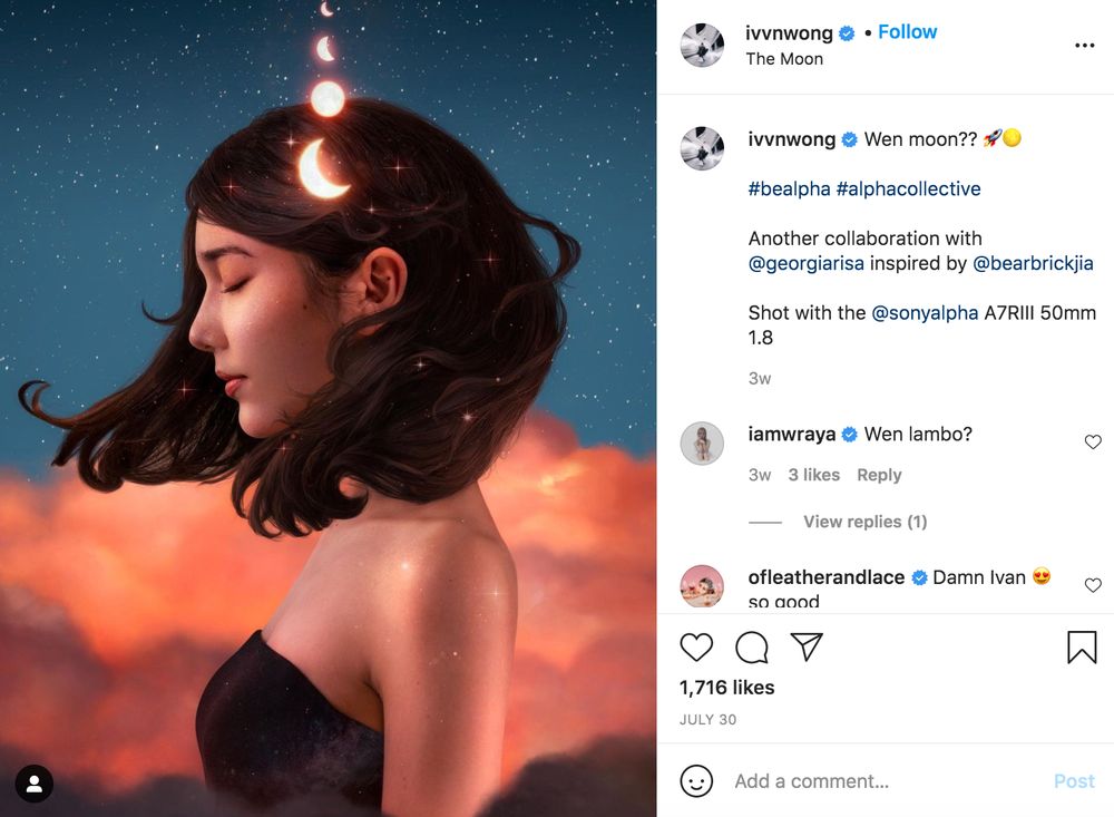 artista digitale di instagram