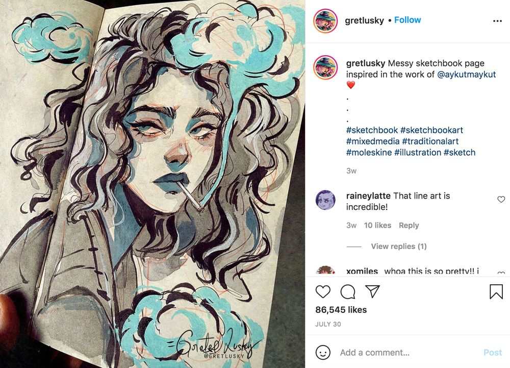 artista digitale di instagram