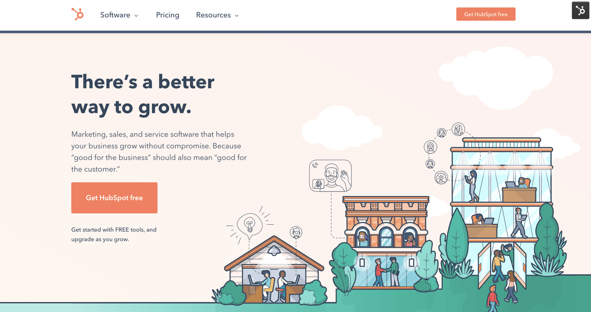 Site da Hubspot