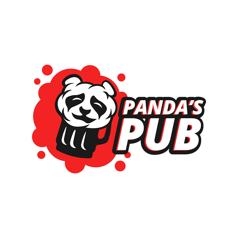 exemplo de logotipo de panda