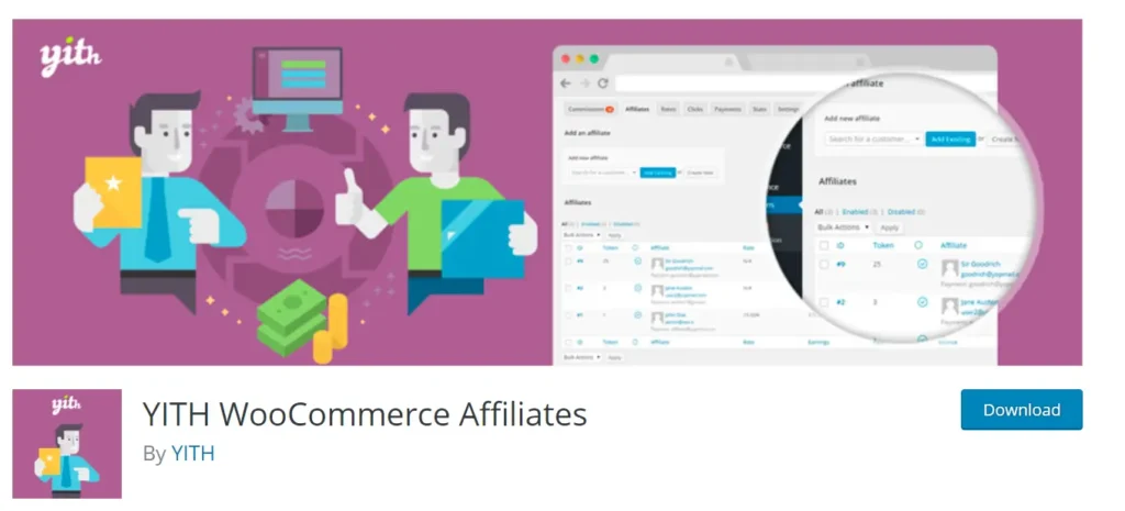 YITH WooCommerce Affiliates free WordPress affiliate marketing plugin