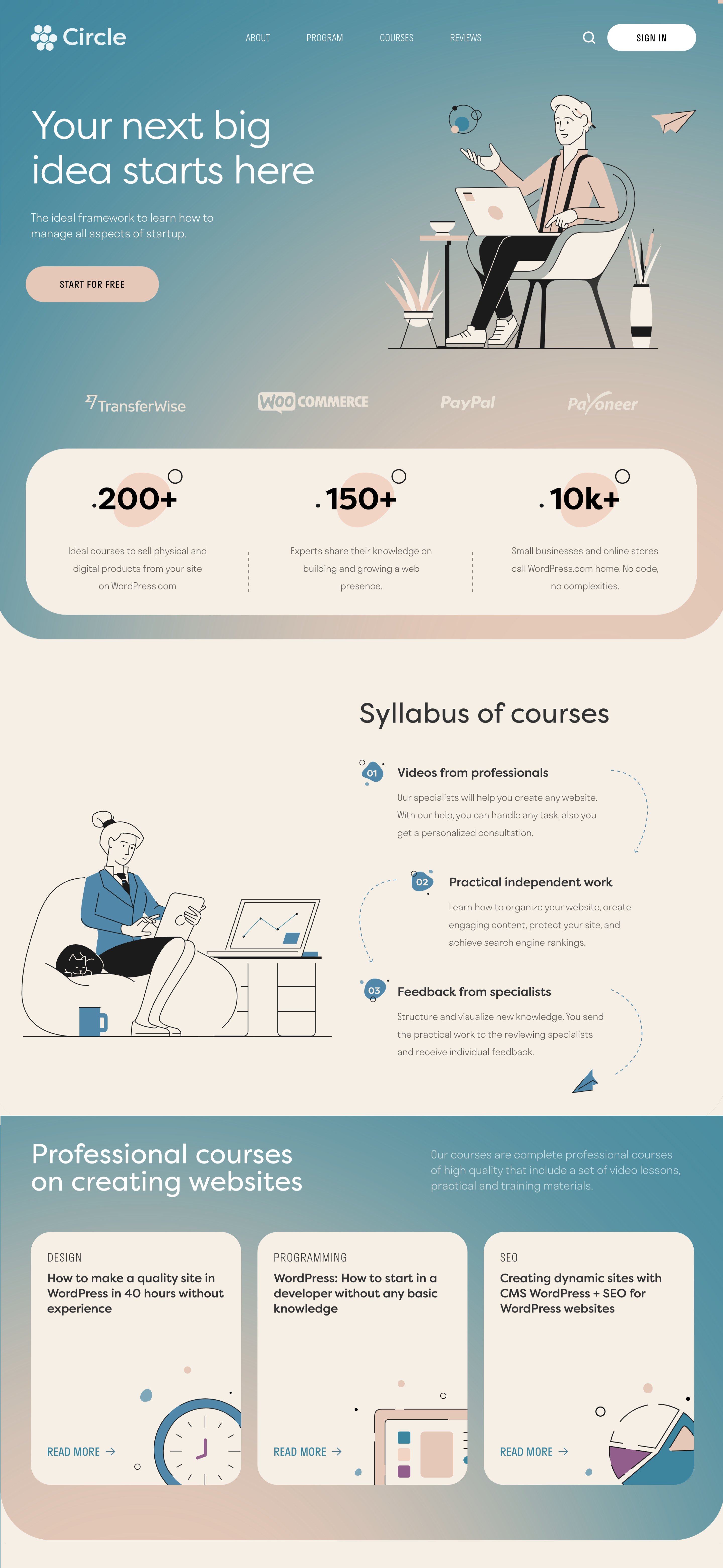 Circle Webflow 사이트