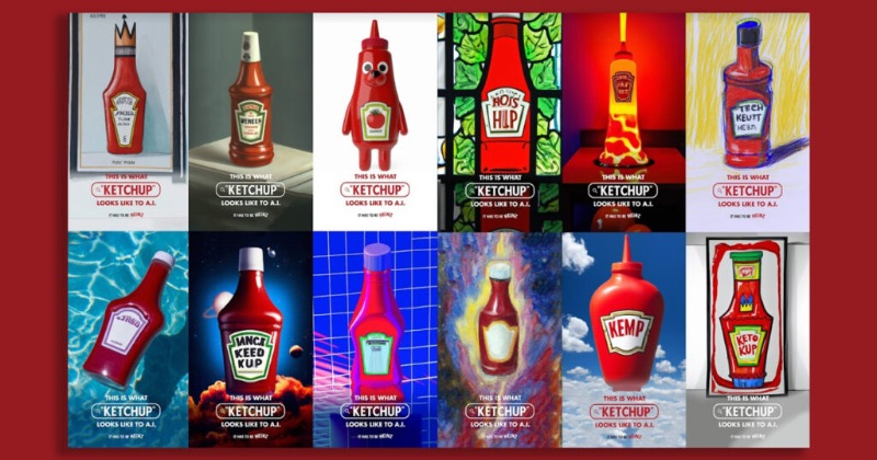 Campanha publicitária de marca corporativa da Heinz AI