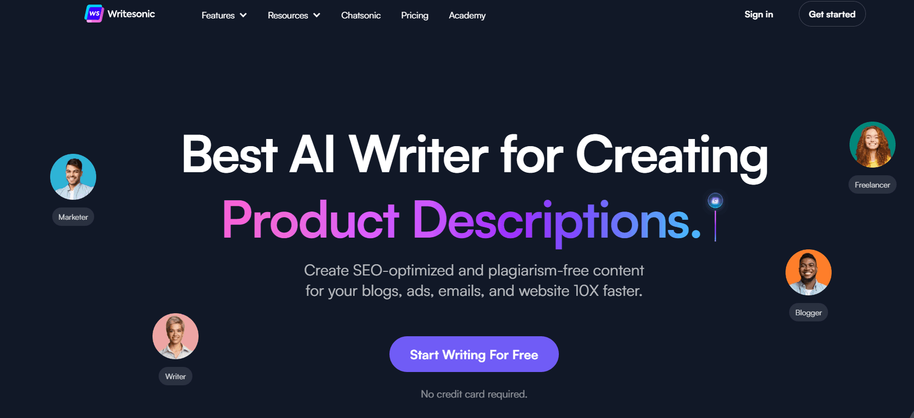 Alternativa Jasper AI - Writesonic