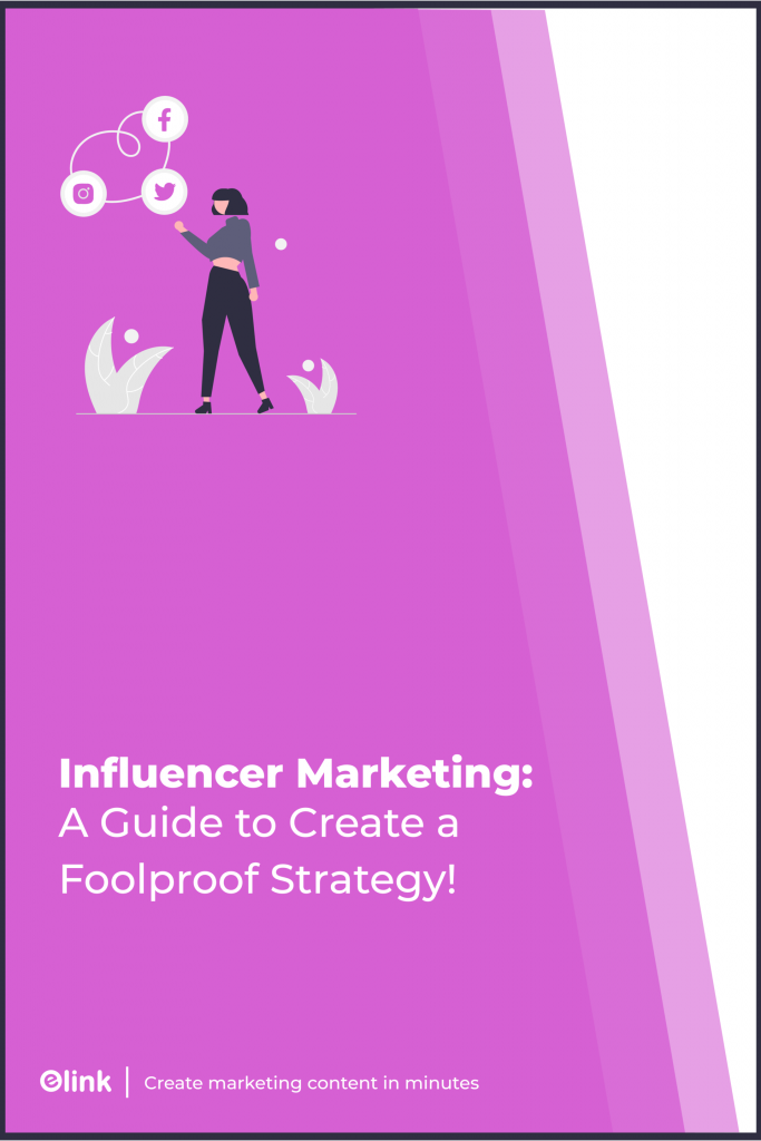 banner pinterest della strategia di marketing dell'influencer