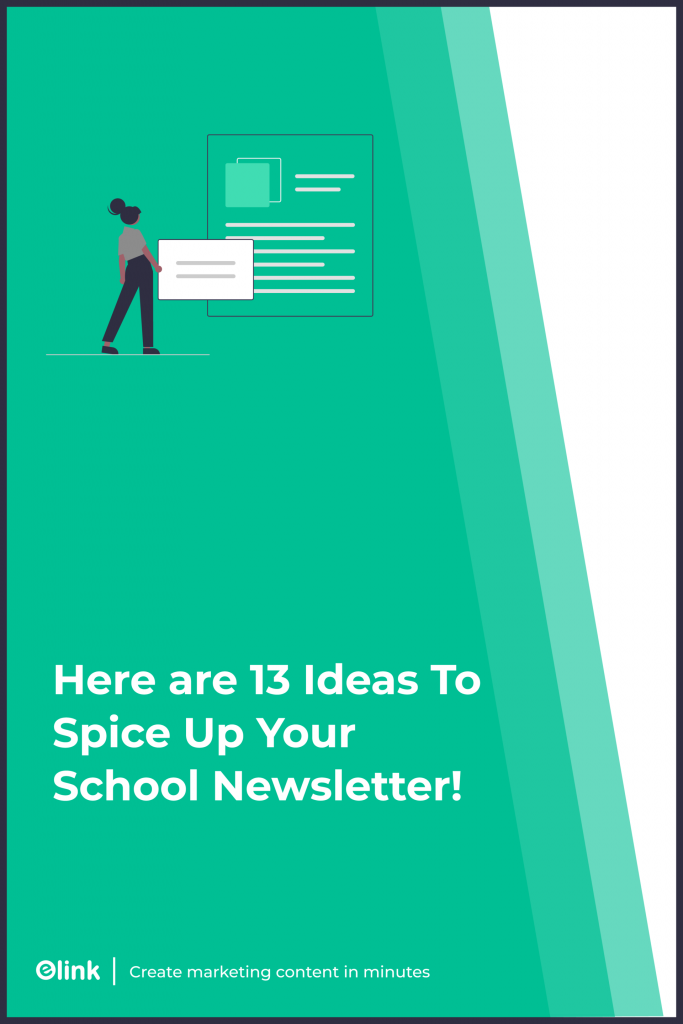 Idee per newsletter per banner pinterest per la scuola