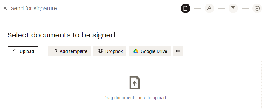 Menandatangani PDF di Dropbox Sign