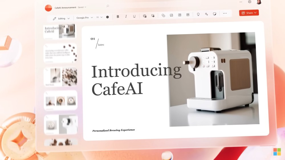 captura de pantalla de microsoft ai ppt