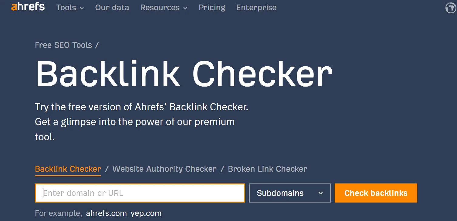 ‍Ahrefs aide à analyser le profil de backlink d'un site Web, à identifier les liens brisés et à surveiller les backlinks nouveaux et perdus.‍