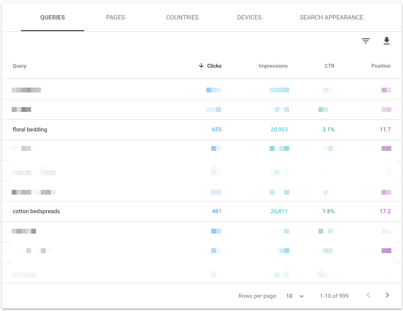 オンライン ストアの検索エンジン最適化 (SEO) を改善するためのキーワードの機会と洞察を強調表示する Woorank キーワード エクスプローラーのスクリーンショット。