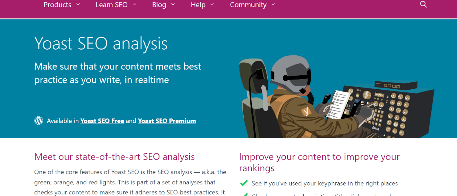 Yoast SEO offre un set completo di funzionalità, incluso un ottimizzatore di snippet SERP integrato.