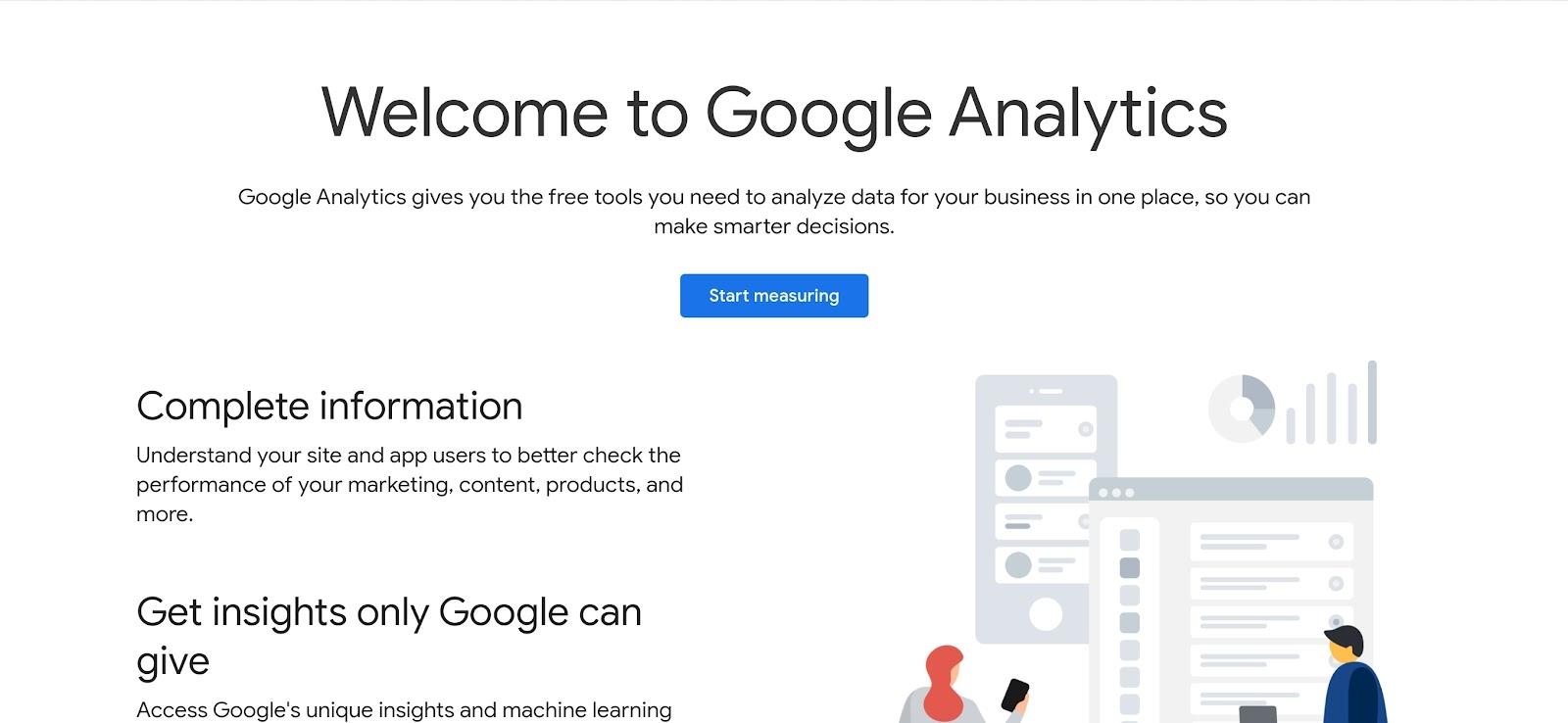 Google Analytics は、ウェブサイトの主要なパフォーマンス指標の完全な分析を提供します。