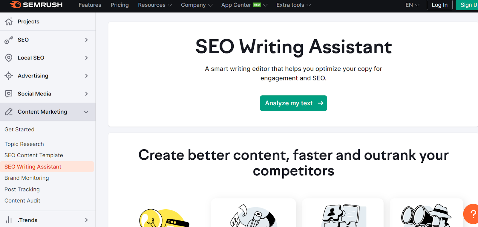 Semrush SEO Writing Assistant如何用於編寫SEO內容