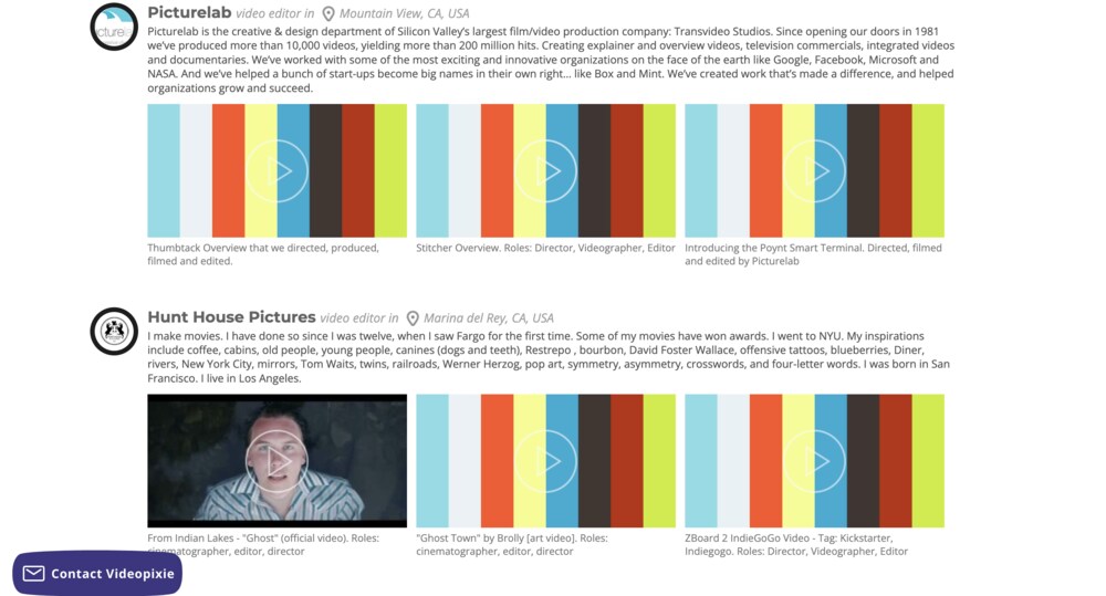 site-ul web de editor video independent