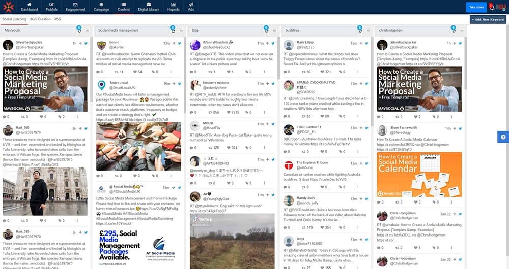 MavSocial ソーシャル メディア管理ツール - Hootsuite の競合他社