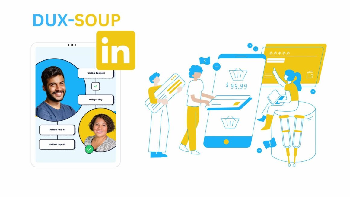 Dux-Soup'un LinkedIn e-posta ayıklama aracı blog başlığı