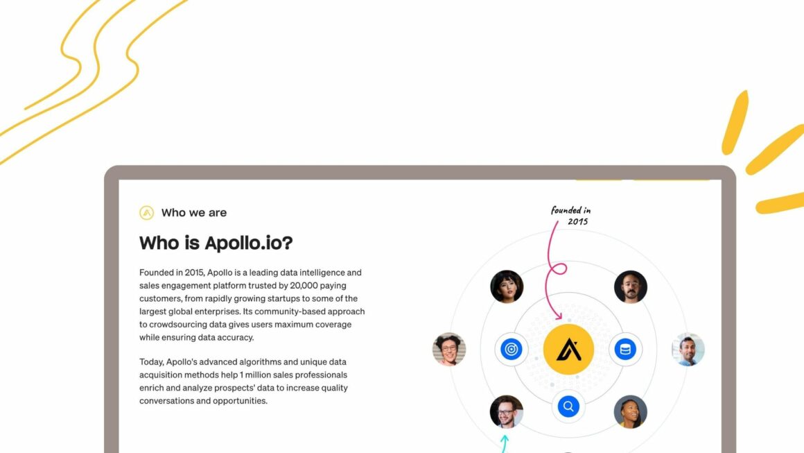 Apollo.io'nun "Apollon Hakkında" sayfası