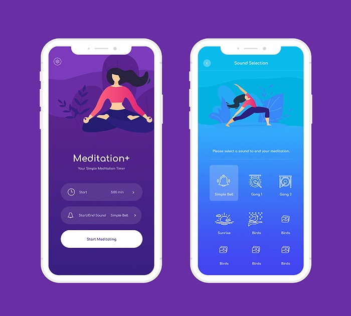 progettazione di app per lo yoga