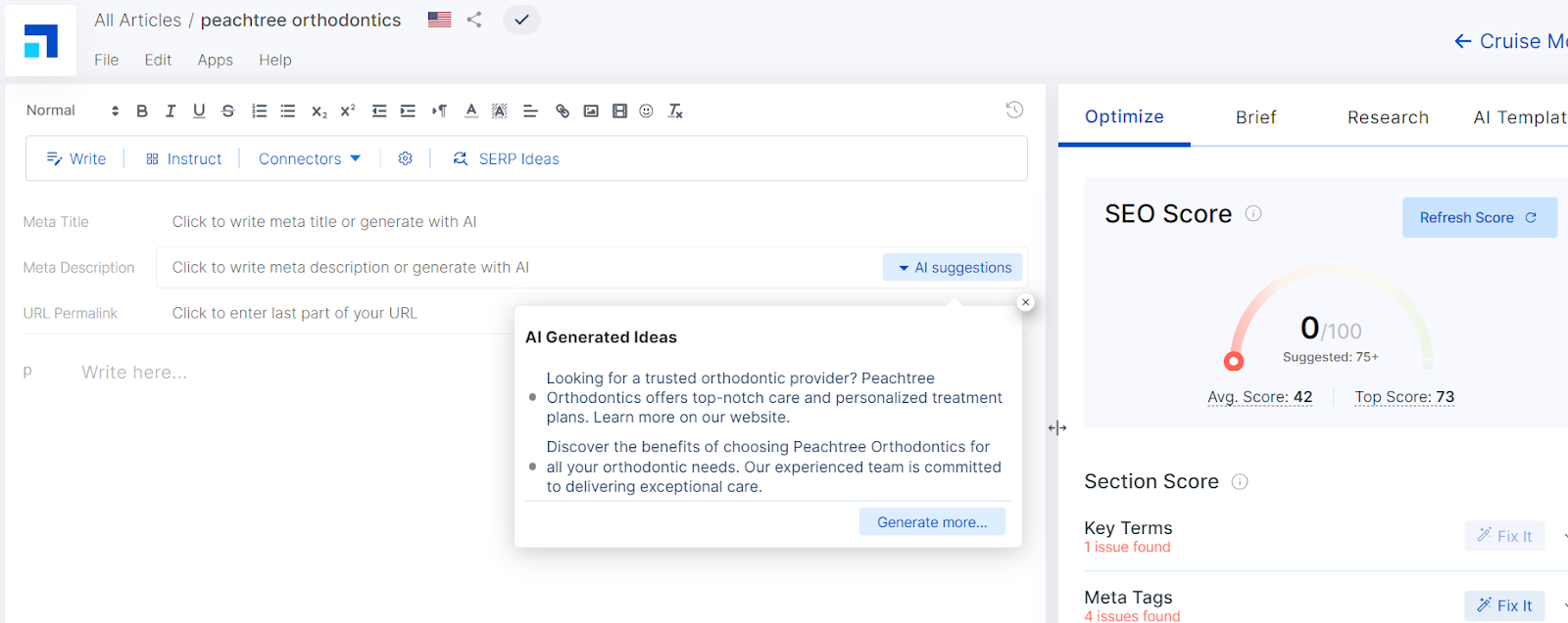 Las guías del optimizador de contenido de Scalenut sobre densidad de palabras clave, metaetiquetas, optimización de URL y más.