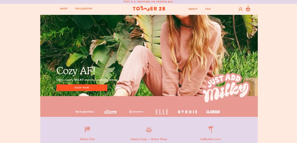 sitio de diseño web de ropa