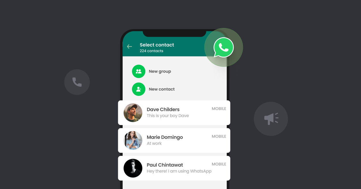 Construye tu lista de WhatsApp