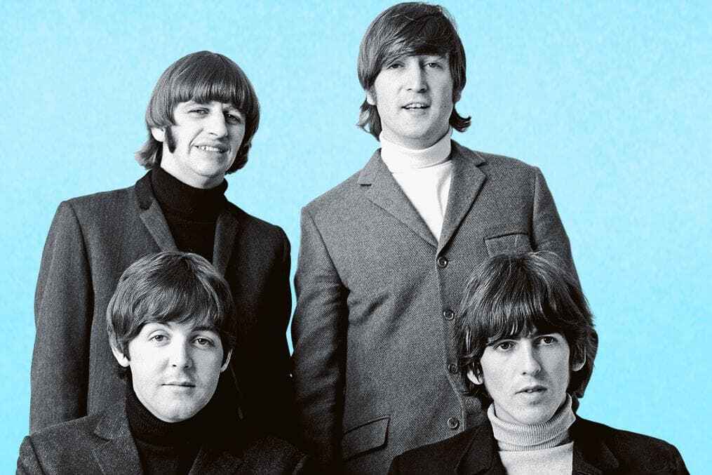 foto de grupo de los beatles