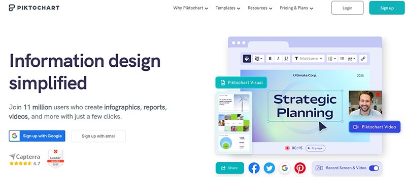 Plate-forme de création d'infographie IA