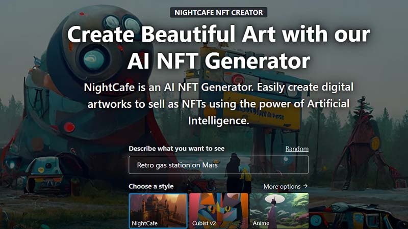 Generatore AI nft