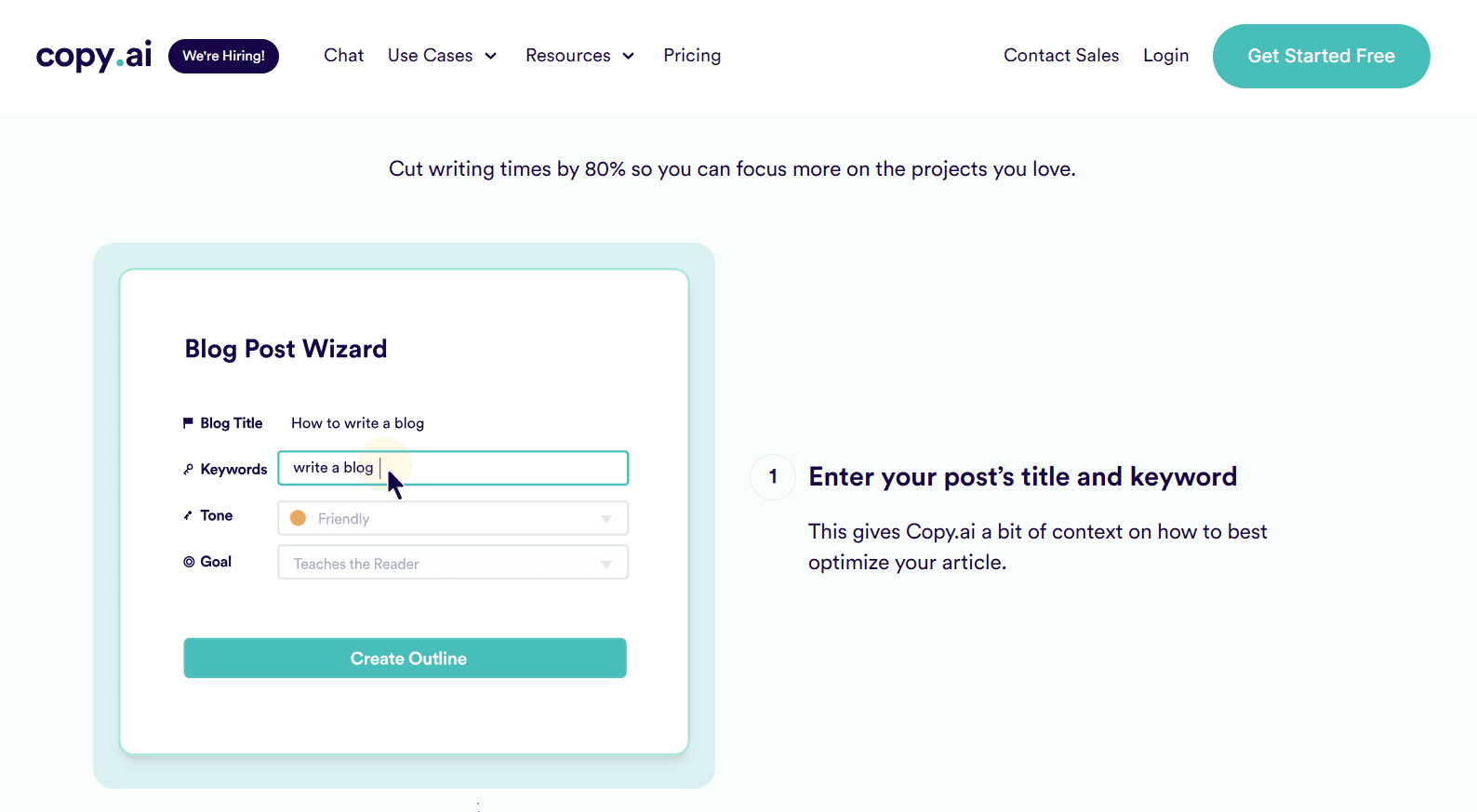 Alternativa Rytr - Copiar AI