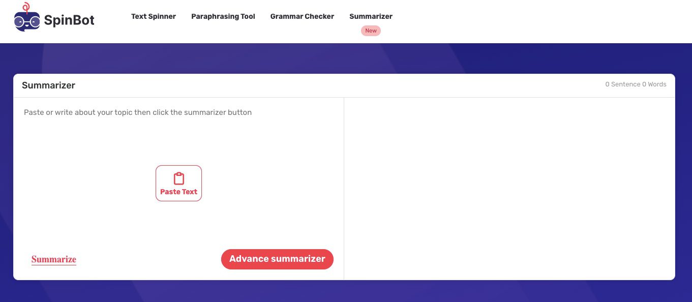 Generator ringkasan AI: SpinBot