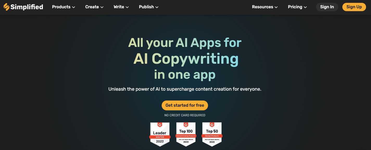 Strumenti di copywriter AI: semplificati