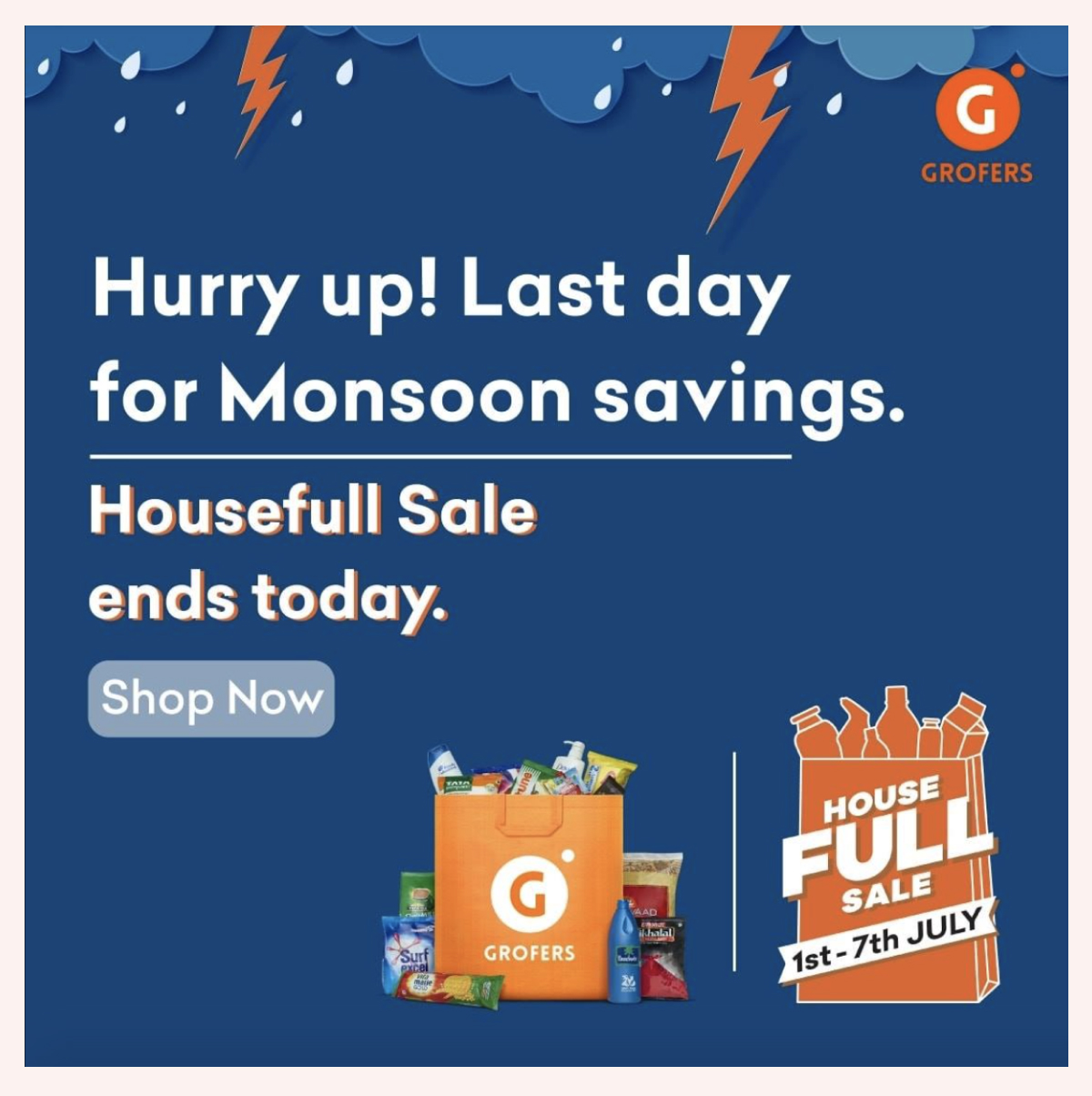 Grofers モンスーン ユーザー エンゲージメント