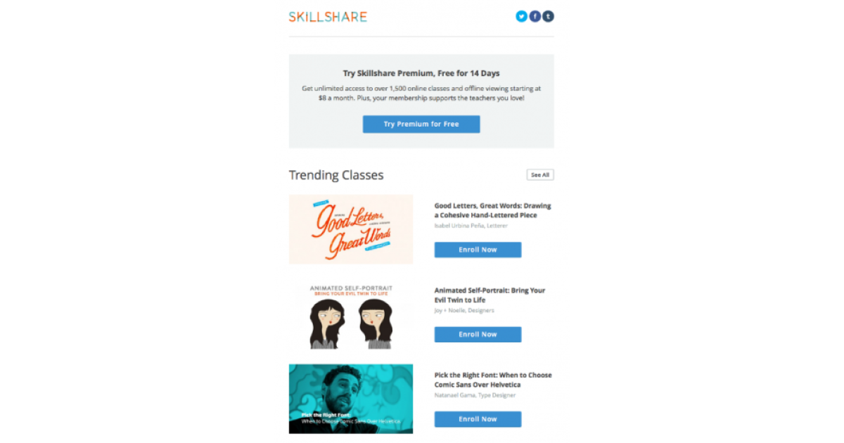 email Skillshare