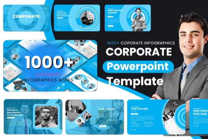 Infográfico Corporativo Plano de Negócios PowerPoint