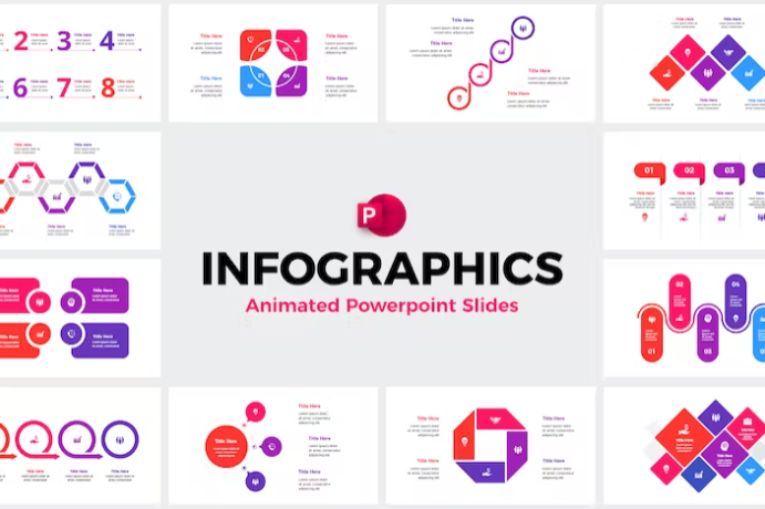 Infográficos animados do PowerPoint