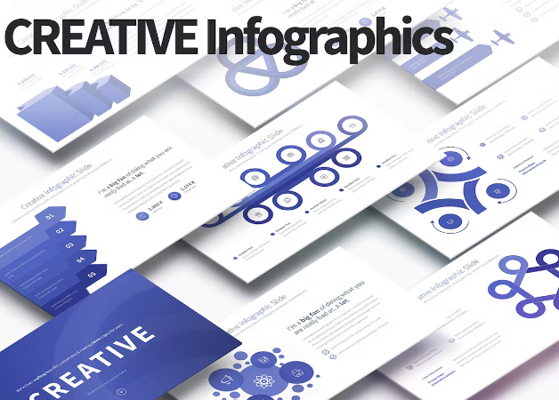 Pacote - Modelos de PowerPoint de Infográfico