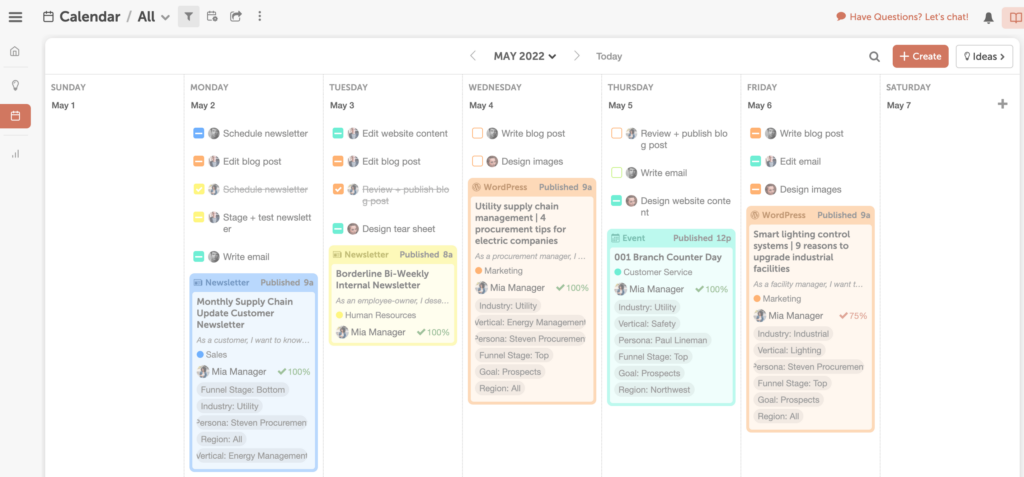 Programarea rețelelor sociale CoSchedule - alternativă Hootsuite